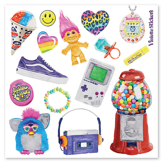 90's Nostalgia Stickers