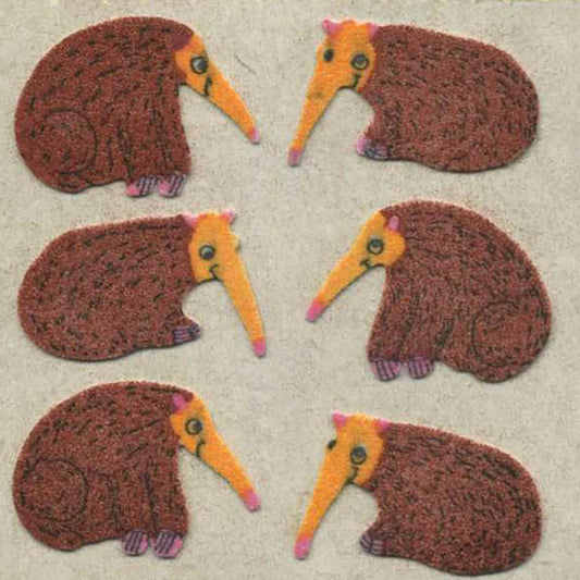 Anteater Fuzzy Stickers